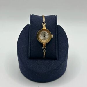 Vintage Timex Circle Dial Gold Tone Automatic Watch Rope Bracelet